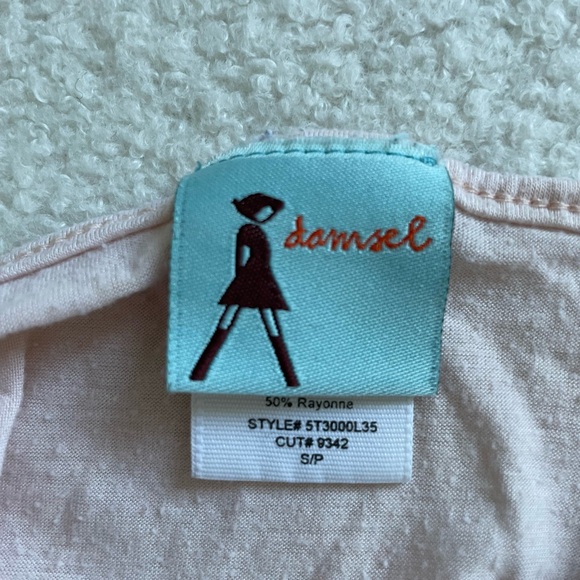 Lace Trim Pink Tank Top - Picture 2 of 7